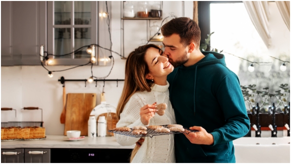 wife and husband romantic life is colorful