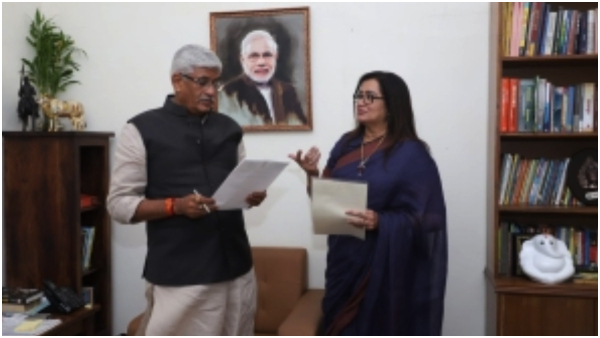 MP Sumalatha Ambarish held discussions with the Union Minister regarding the release of Cauvery waters.