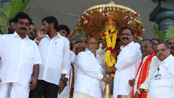 TTD hold Golden Umbrella Festival during the Salakatla Brahmotsavam at Tirumala