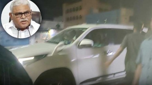 ap minister ambati rambabu escaped from accident in sathupalli ap minister ambati rambabu escaped from accident in sathupalli