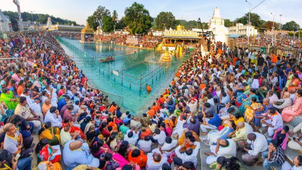 Srivari Navratri Brahmotsavams complete with Chakrasnanam at Tirumala