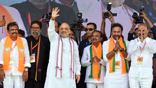 Amit shah hits out at kcr govt in adilabad Amit shah hits out at kcr govt in adilabad