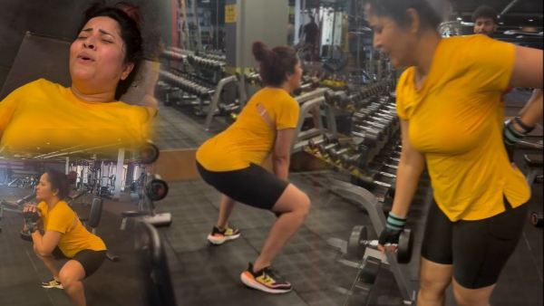 Anasuya Bharadwaj workout video viral on social media