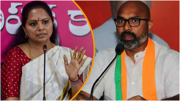 MP Arvind shocking comments again on MLC Kavitha 