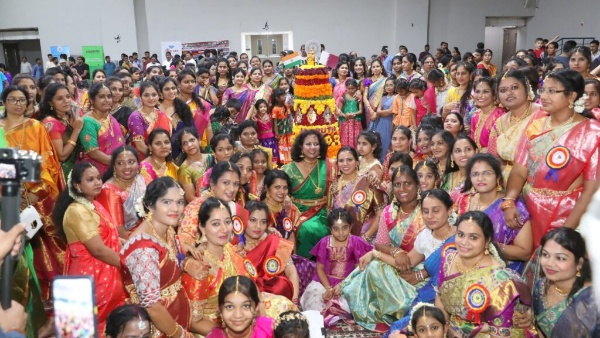 Bathukamma samburas were held grandly in Canada and Hong Kong