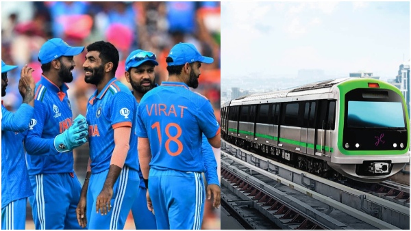 Bengaluru Metro officials have introduced special tickets on the days of ODI World Cup cricket matches