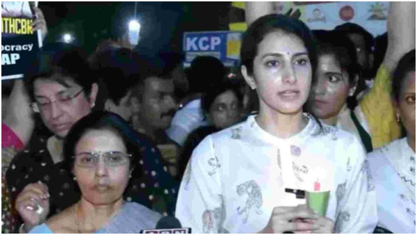 heart breaking.. Nara Brahmani worry on Chandrababu health!!.