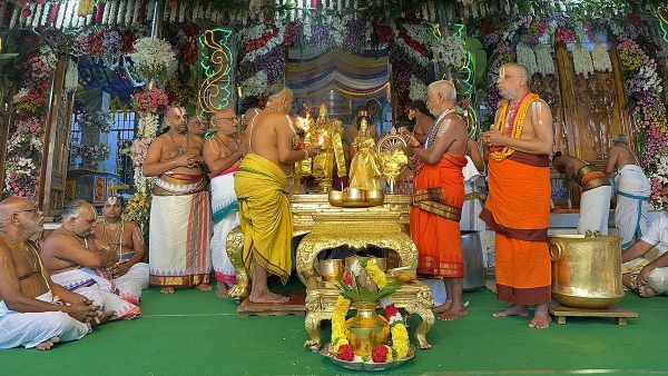 Srivari Navratri Brahmotsavams complete with Chakrasnanam at Tirumala