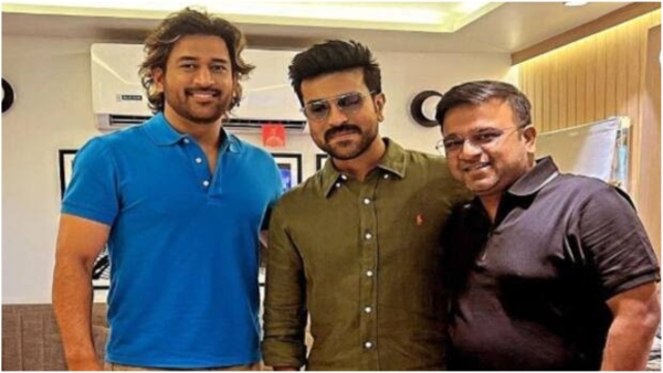 Hero Ram Charan and MS Dhoni latest pic goes viral, RRR Hero is in Mumabi Tour. 