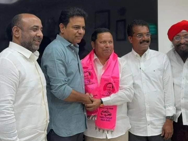 Former MLA Erra Sekhar quits Congress and joined in BRS