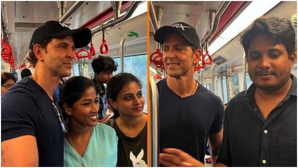 Hrithik Roshan traveled in Mumbai metro train 