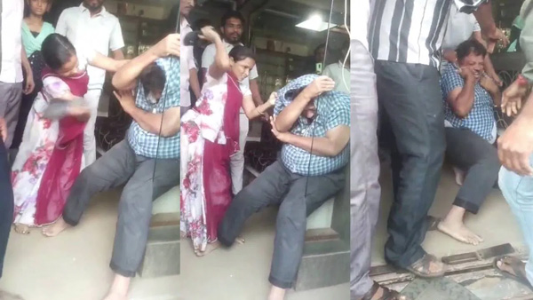 A mother and daughter slapped a gold jeweler who misbehaves with women