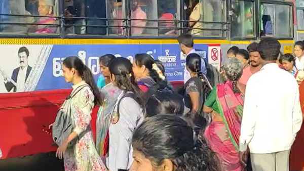 Female passengers and family members thrashed RTC bus conductor for trying to sexually assault him Female passengers and family members thrashed RTC bus conductor for trying to sexually assault him