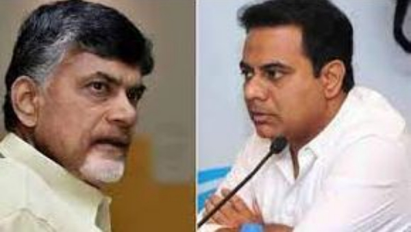 Lokesh tweet on chandrababu health issue; KTR responed the issue Lokesh tweet on chandrababu health issue; KTR responed the issue