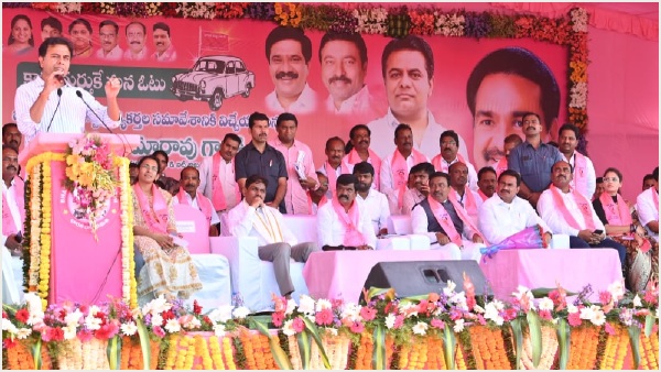 KCR going to be cm of telangana for third time: KTR in kamareddy