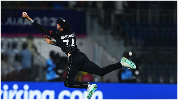 CWC 2023, NZ vs AFG: Mitchell Santner takes a flying one-handed catch