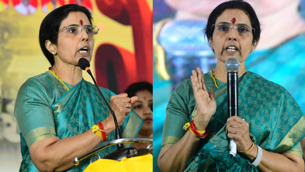 nara bhuvanesari calls tdp cadre for united fight against chandrababu arrest