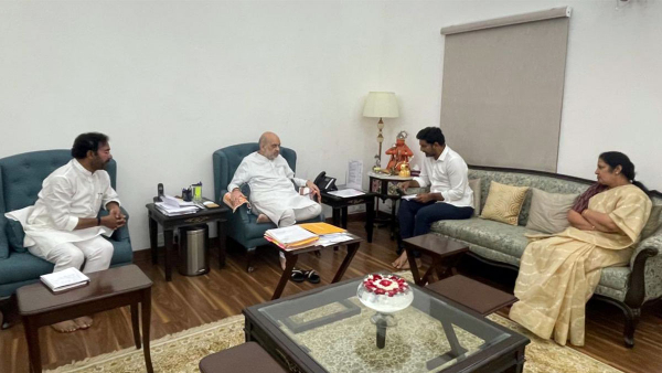 TDP leader Nara Lokesh meets Home Minister Amith shah