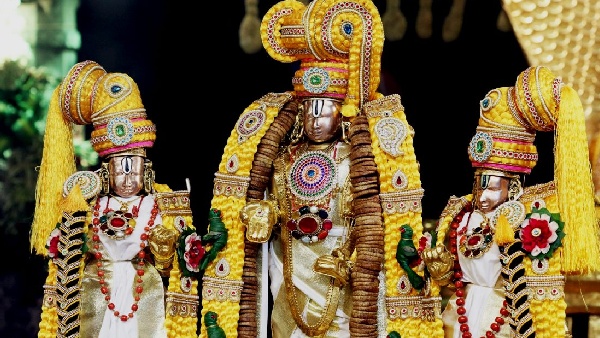 The Chinna Sesha Vahana Seva was held on the second day evening of the ongoing Navaratri Brahmotsavams The Chinna Sesha Vahana Seva was held on the second day evening of the ongoing Navaratri Brahmotsavams