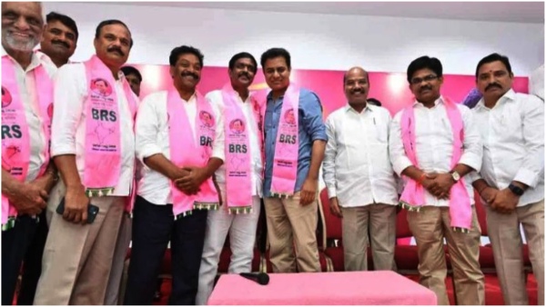 Ravula chandrasekhar reddy joins BRS on the presence of KTR