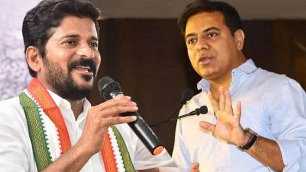 KTR satires on Revanth Reddy and Telangana Congress bus yatra
