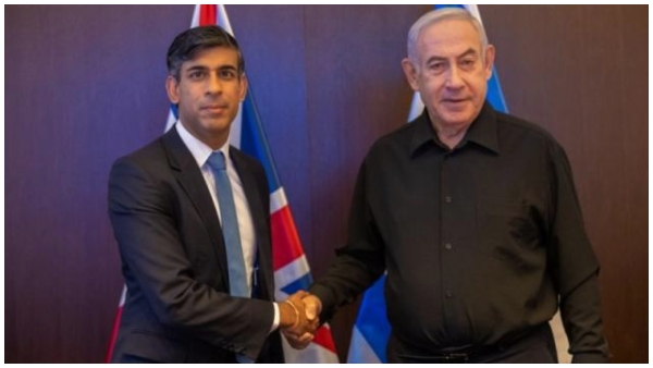 British Prime Minister Rishi Sunak met Israeli President Netanyahu British Prime Minister Rishi Sunak met Israeli President Netanyahu