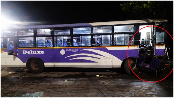 Road accident at Korlapadu toll plaza in Suryapet district Road accident at Korlapadu toll plaza in Suryapet district