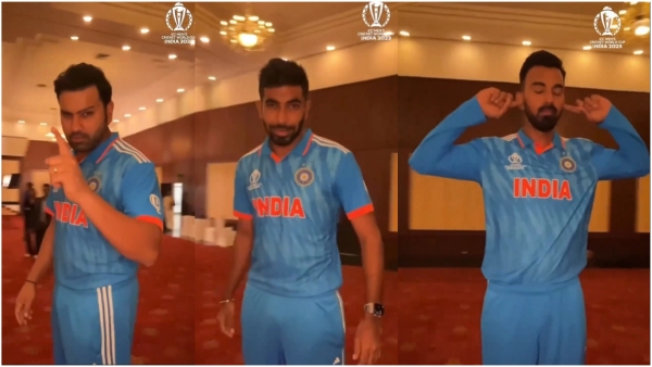 Team india players shakes their leg for Sharukh starrer Jawan,video goes viral