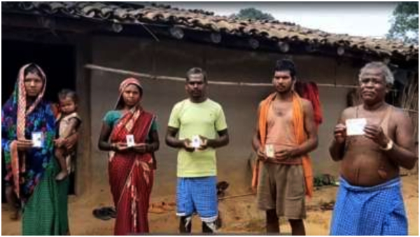 The smallest polling booth in the country.. in Chhattisgarh..