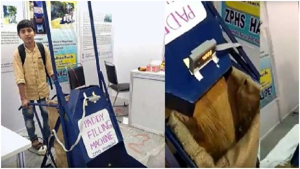 Telangana student secures patent rights for paddy filling machine