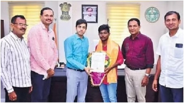 Telangana student secures patent rights for paddy filling machine