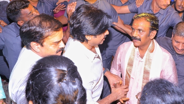 Pawan Kalayand and YRCP, TDP leaders Attneds Vangaveeti Radha marriage at Vijayawada