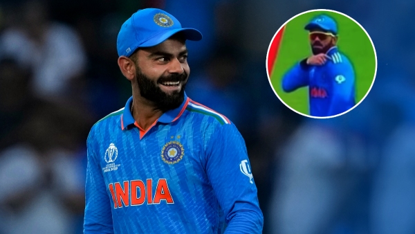 World Cup 2023, IND vs PAK: Virat Kohli by mistake wearing the white stripes jersey 
