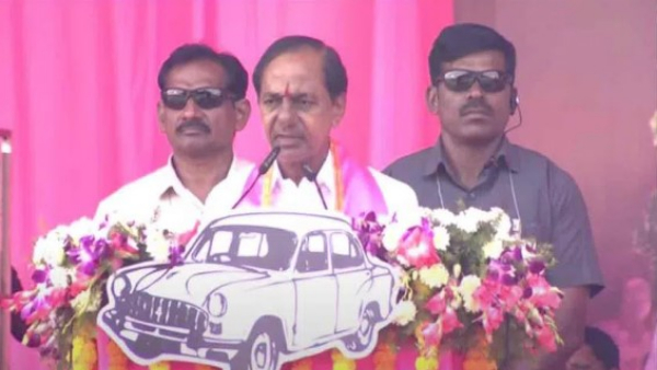 BRS should win third time: KCR slams congress and bjp in today public meetings