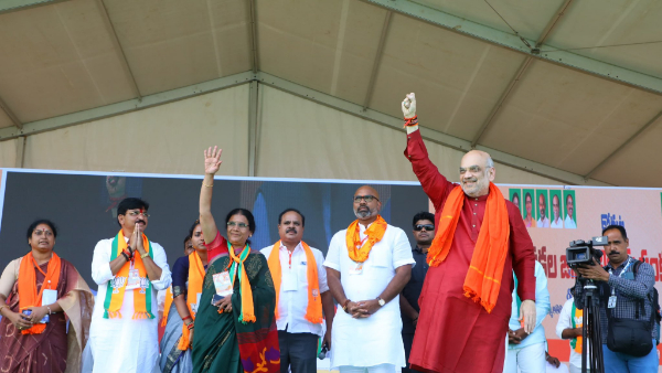  Amit shah hits out at brs and congress in jagtial and jangaon public meetings