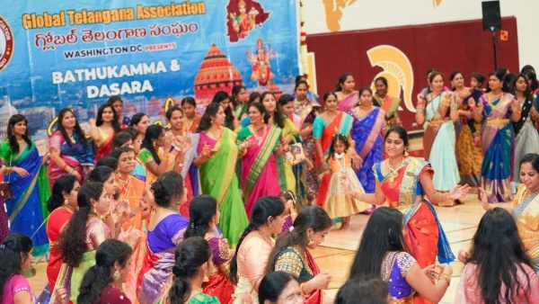 Dussehra, Saddula Bathukamma celebration held by Global telangana association, washington dc
