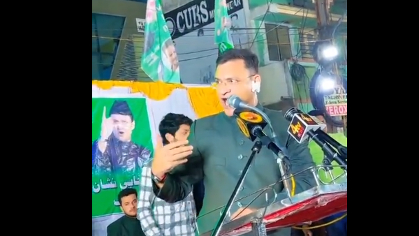 TS Polls: bjp warns buldozer action against akbaruddin owaisi, who threatens cop in campain
