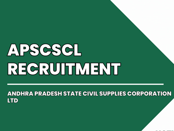 Good news for the unemployed... Vacancies in APSCSCL..