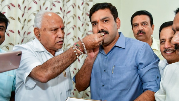 BS Yeddyurappas son BY Vijayendra has been appointed as the BJP Karnataka state president