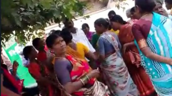 Telangana elections: agitation of women voters in miryalaguda for money Telangana elections: agitation of women voters in miryalaguda for money