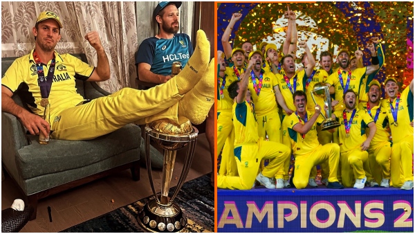 icc world cup 2023: fir against australia cricketer michell marsh for insulting world cup trophy 
