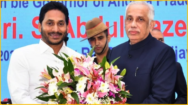 Governor Abdul Nazeer and CM Jagan presents YSR Lifetime Achievement awards