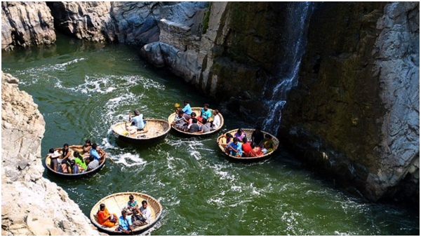 Officials have banned boating in the Hoganakal waterfalls and Cauvery watersheds