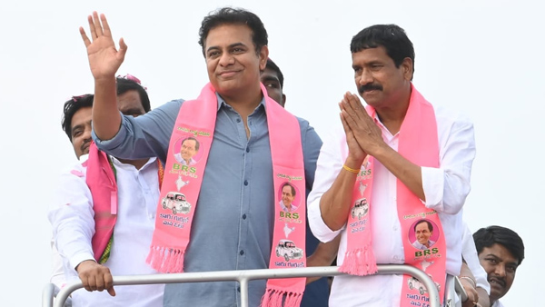 KTR hits out at Revanth reddy in kodangal public rally