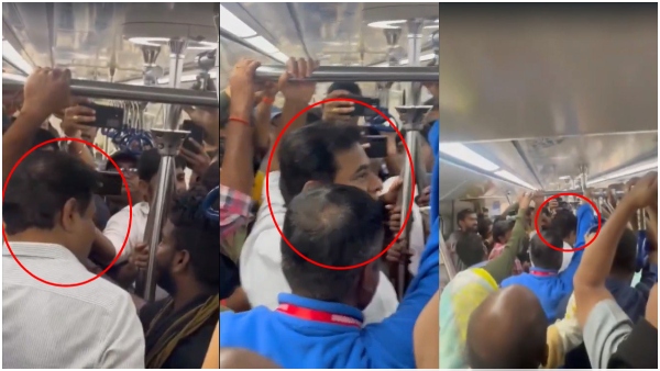 Telangana elections: Minister KTR traveled in metro and spoke with public Telangana elections: Minister KTR traveled in metro and spoke with public