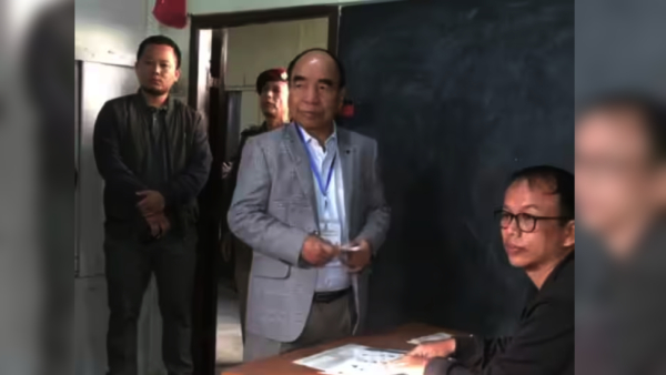 Mizoram CM turned away from voting.