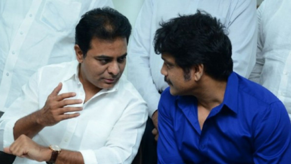Hero nagarjuna interesting comments on minister ktr