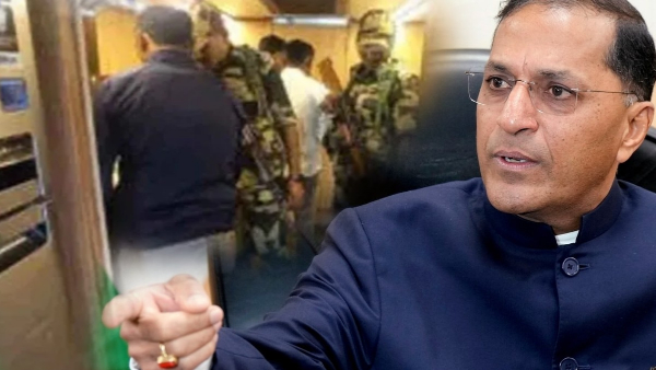 Tension at former IAS Goyal house with election squad searches!!