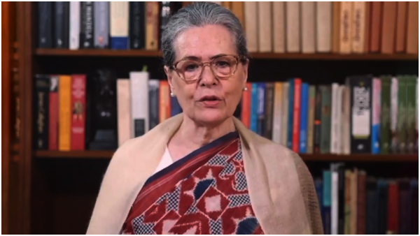 Sonia Gandhi release a video after her Telangana tour cancelled