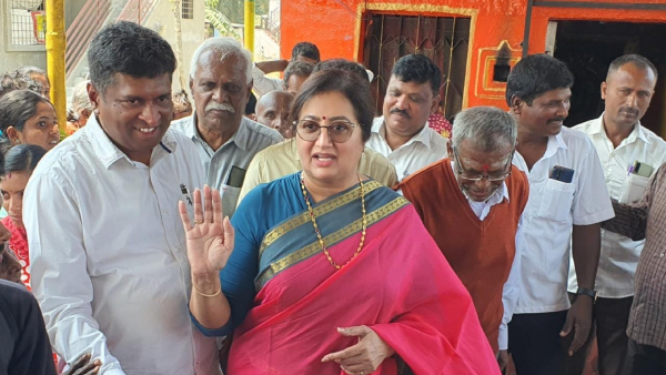 Who is the joint candidate of BJP and JDS parties for Mandya Lok Sabha constituency?